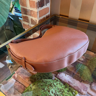 LOUIS VUITTON Low Key Cookie MM Cognac Calf Leather Hobo