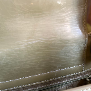 CHRISTIAN DIOR Malice Green Vintage Patent Leather Tote