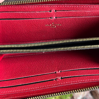 LOUIS VUITTON Clemence Damier Ebene Canvas Wallet