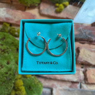 TIFFANY&CO 1887 Sterling Silver Hoop Earrings