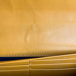 FENDI F Is Fendi Yellow Zucca Leather Continental Wallet