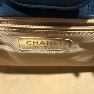 CHANEL Small Label Click Shopper Grained Calfskin Stitched Tote