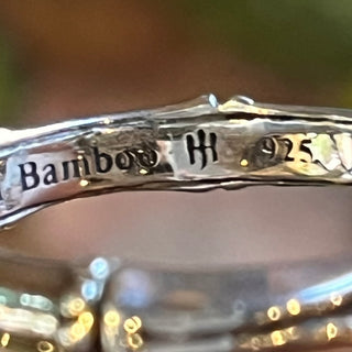 JOHN HARDY Sterling Silver Bamboo Hoop Earrings
