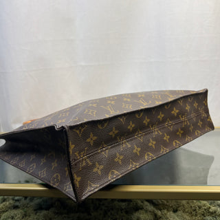 LOUIS VUITTON Sac Plat Brown Monogram Canvas Tote Bag