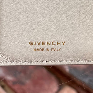 GIVENCHY Cut 4G Beige Leather Wallet