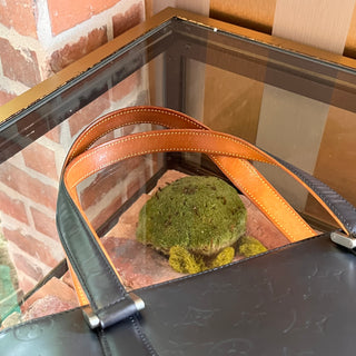 LOUIS VUITTON Stockton Matte Gray Vernis Leather Tote