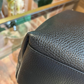 GUCCI Soho Medium Black Pebbled Calfskin Hobo