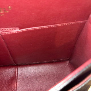 CHANEL Double Flap Jumbo Black Caviar Leather Shoulder Bag