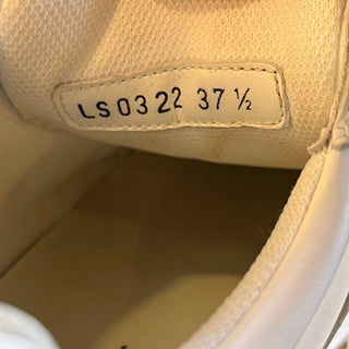 DIOR White Calfskin Suede Star Sneakers SZ 37.5 (US 7.5)