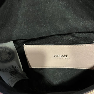 VERSACE Light Pink Quilted Nappa Leather Medusa Belt Bag