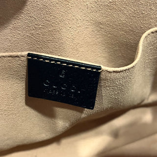 GUCCI Ophidia Dome Small Black Calfskin GG Web Shoulder Bag