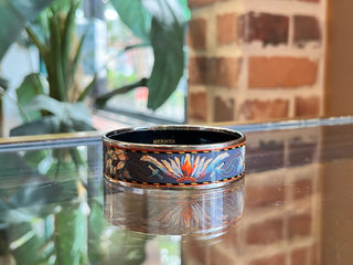 HERMES Brazil Multicolor Floral Enamel Bangle