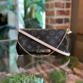 LOUIS VUITTON Favorite Brown Monogram Canvas Crossbody