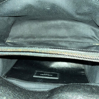 SAINT LAURENT West Hollywood Black Grained Leather Shoulder Bag