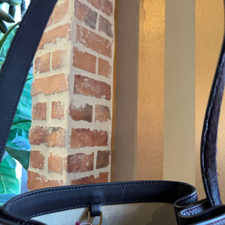 TOTEME Belted Wine Pony Hair Bucket Bag
