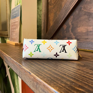 LOUIS VUITTON x Takashi Murakami PM Monogram Multicolor Canvas Cosmetic Pouch