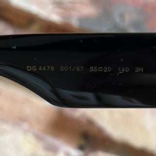 DOLCE&GABBANA DG4479 Black Acetate Rectangle Sunnies
