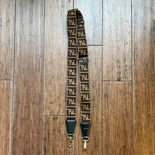 FENDI Srap You Brown Fabric Shoulder Strap