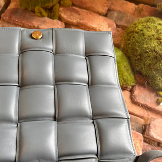 BOTTEGA VENETA Cassette Thunder Nappa Maxi Intreccio Padded Crossbody