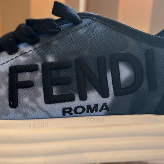 FENDI Blue Fabric Tye Dye Sneakers SZ 35 (US 5)
