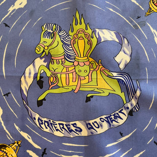 HERMES Prieves Au Vevt Silk Scarf