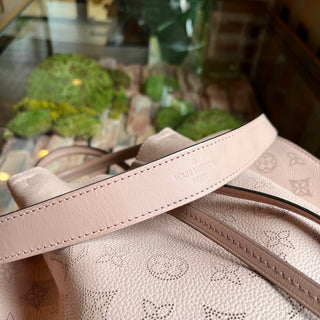 LOUIS VUITTON Girolata Magnolia Monogram Mahina Bucket Bag