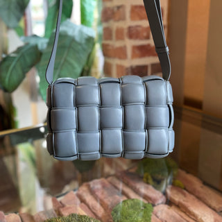 BOTTEGA VENETA Cassette Thunder Nappa Maxi Intreccio Padded Crossbody