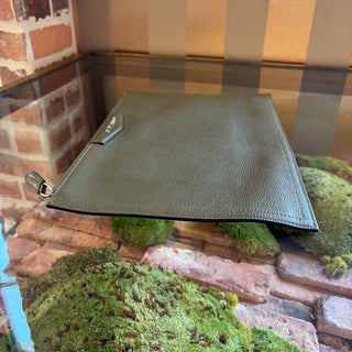 GIVENCHY Green Leather Antigona Pouch