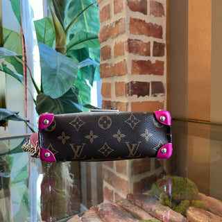 LOUIS VUITTON Tribal Mask Sliding Chain Pm Monogram Canvas Crossbody
