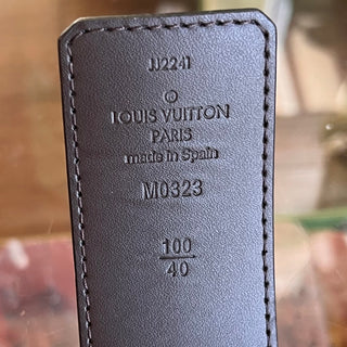 LOUIS VUITTON Reversible LV Monogram Brown Leather Belt SZ 100/40