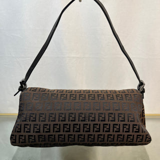 FENDI Zucchino Baguette Brown