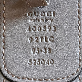 GUCCI GG Supreme Beige/Ebony Coated Canvas Belt SZ 95/38