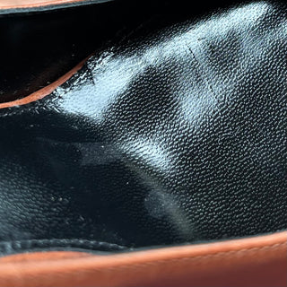 SAINT LAURENT Brown Leather Opyum Heels SZ 35 (US 5)
