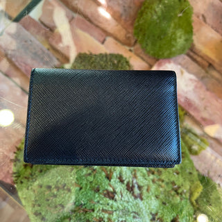 PRADA Bifold Black Saffiano Leather Wallet