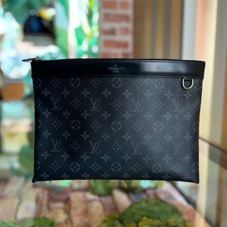 LOUIS VUITTON Discovery GM Monogram Eclipse Black Pochette Bag