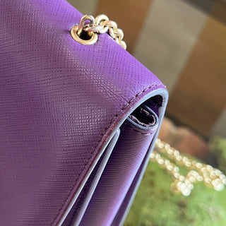 SALVATORE FERRAGAMO Vara Large Barolo Embossed Calfskin Leather Shoulder Bag