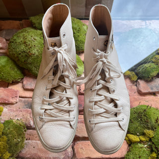 GUCCI Mens White Leather Tiger High Top Sneakers SZ 10.5