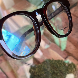 SAINT LAURENT SL145 006 Black Wayfarer Acetate Eyeglasses