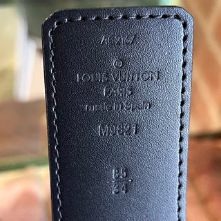 LOUIS VUITTON Reversible Monogram Noir Coated Canvas Belt SZ 85/34