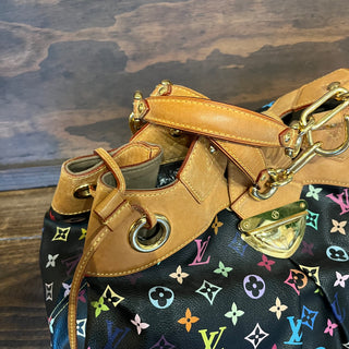 LOUIS VUITTON Ursula Black Monogram Multicolore Canvas Bag