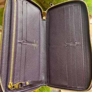 LOUIS VUITTON Empriente Purple Leather Zippy Wallet