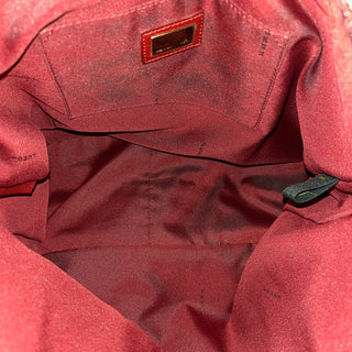 FENDI Red Leather Tote Bag