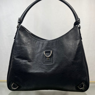 GUCCI Black Pebbled Leather Abbey D Ring Shoulder Bag