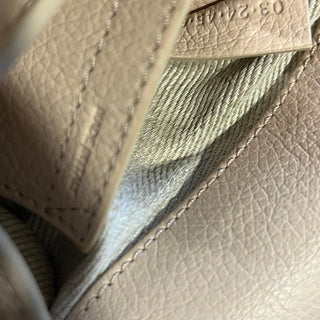 CHLOE Marcie Mini Beige Grained Calfskin Crossbody
