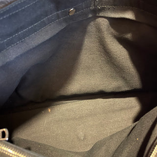SAINT LAURENT Muse Black Leather Tote Bag