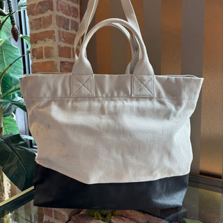 GUCCI Canvas Embossed Logo Tote