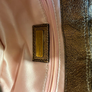 DOLCE&GABBANA Gold Leather Top Handle Bag