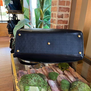 GUCCI XL Zip Duffle Vintage Web Canvas Travel Bag