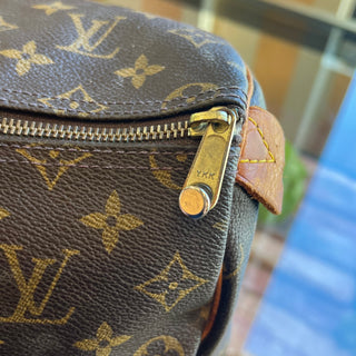 LOUIS VUITTON Speedy 35 Brown Monogram Canvas Satchel Bag