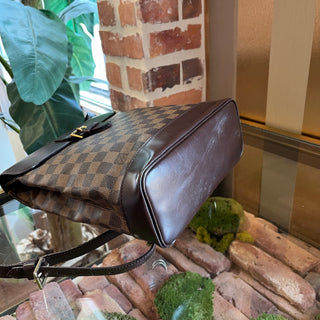 LOUIS VUITTON Soho Brown Damier Ebene Canvas Backpack
